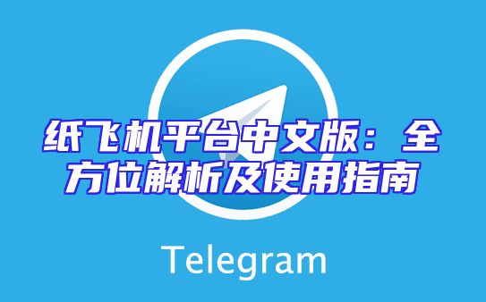 纸飞机平台中文版：全方位解析及使用指南