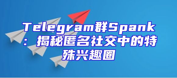 Telegram群Spank：揭秘匿名社交中的特殊兴趣圈