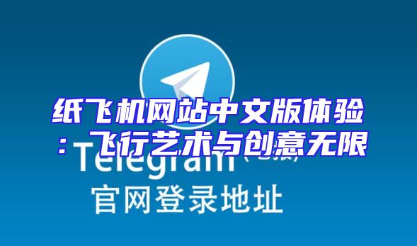 纸飞机网站中文版体验：飞行艺术与创意无限