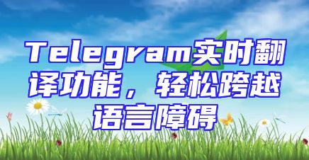 Telegram实时翻译功能，轻松跨越语言障碍