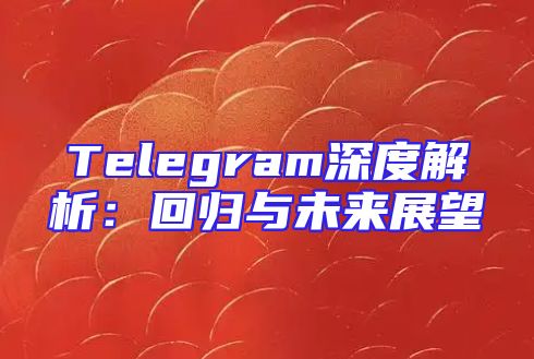 Telegram深度解析：回归与未来展望