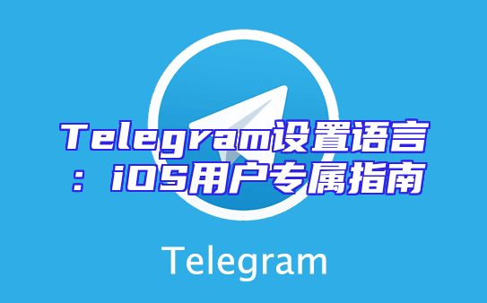 Telegram设置语言：iOS用户专属指南