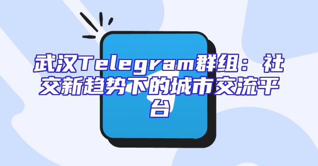 武汉Telegram群组：社交新趋势下的城市交流平台