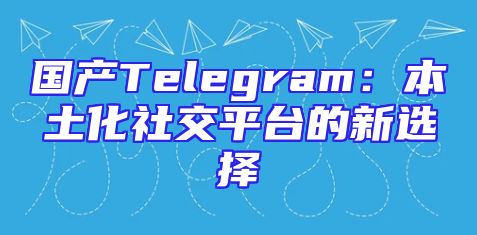 国产Telegram：本土化社交平台的新选择