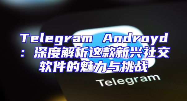 Telegram Androyd：深度解析这款新兴社交软件的魅力与挑战