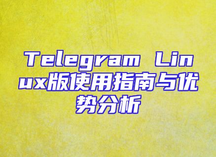 Telegram Linux版使用指南与优势分析
