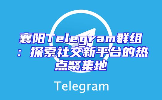 襄阳Telegram群组：探索社交新平台的热点聚集地
