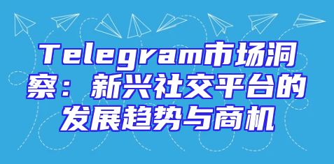 Telegram市场洞察：新兴社交平台的发展趋势与商机
