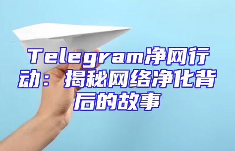 Telegram净网行动：揭秘网络净化背后的故事