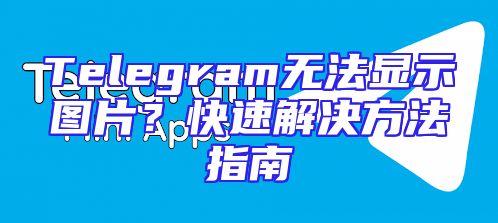 Telegram无法显示图片？快速解决方法指南