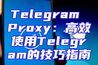 Telegram Proxy：高效使用Telegram的技巧指南