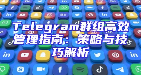 Telegram群组高效管理指南：策略与技巧解析