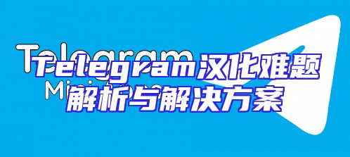 Telegram汉化难题解析与解决方案