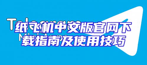 纸飞机中文版官网下载指南及使用技巧