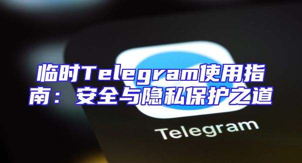 临时Telegram使用指南：安全与隐私保护之道