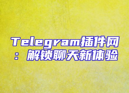 Telegram插件网：解锁聊天新体验