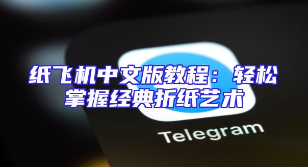 纸飞机中文版教程：轻松掌握经典折纸艺术