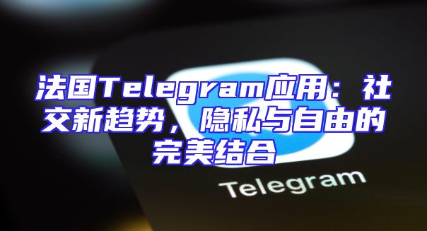 法国Telegram应用：社交新趋势，隐私与自由的完美结合