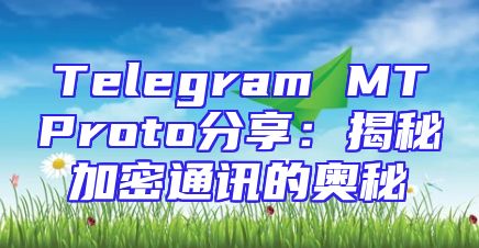 Telegram MTProto分享：揭秘加密通讯的奥秘