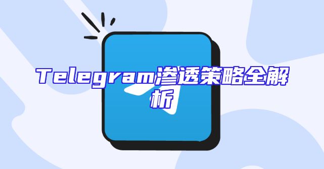 Telegram渗透策略全解析