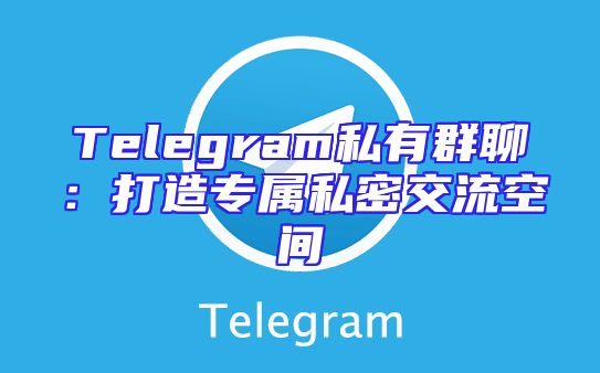 Telegram私有群聊：打造专属私密交流空间