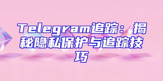Telegram追踪：揭秘隐私保护与追踪技巧