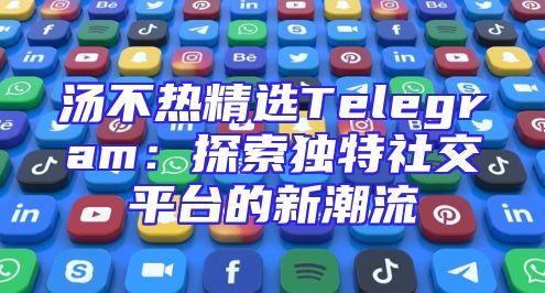 汤不热精选Telegram：探索独特社交平台的新潮流