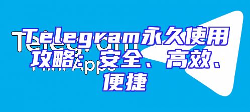 Telegram永久使用攻略：安全、高效、便捷