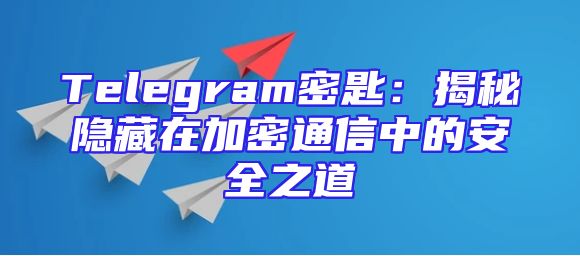Telegram密匙：揭秘隐藏在加密通信中的安全之道