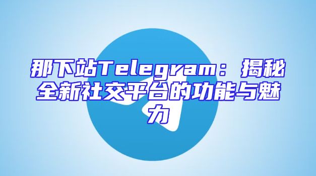 那下站Telegram：揭秘全新社交平台的功能与魅力