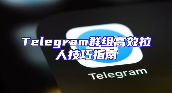 Telegram群组高效拉人技巧指南