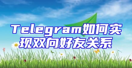 Telegram如何实现双向好友关系