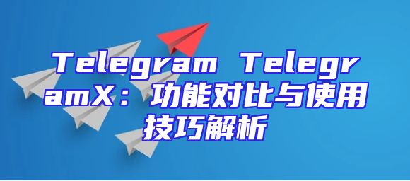 Telegram TelegramX：功能对比与使用技巧解析