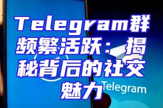 Telegram群频繁活跃：揭秘背后的社交魅力