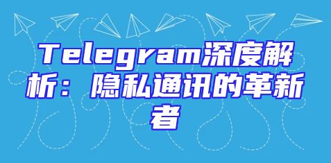 Telegram深度解析：隐私通讯的革新者