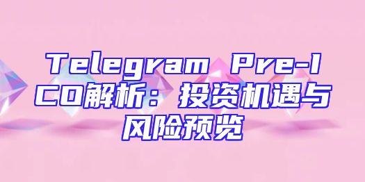 Telegram Pre-ICO解析：投资机遇与风险预览