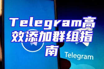 Telegram高效添加群组指南